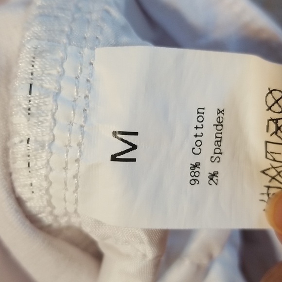 LOVER BRAND, JEANS LEGGINGS Sz M, White & Mauve, EUC, CL #132 - Picture 5 of 10